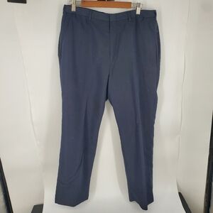 Haggar Black Label Trousers Men's 36x30 Navy Blue Dress Work Pants